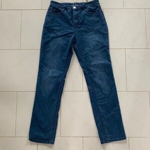 FDJ French Dressing blue denim Jeans, Suzanne, size 8P, 2% spandex = stretch!